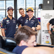 It’s a little intimidating to drive a sim in front of a couple of drivers who are much, much faster than you. Photo credit: Guido De Bortoli/Mobil 1